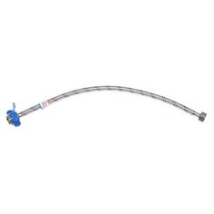 Подводка гибкая AquaKratos, гайка- гайка, 50 см, нерж. сталь, с ключом для монтажа