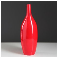 Ваза керамика настольная "Сорренто", красная, 39 см