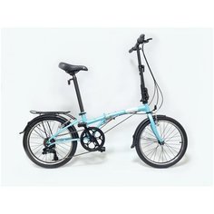 Велосипед DAHON Dream D6 складной, Blue. Крылья, багажник, подножка