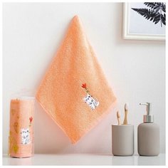 Полотенце махровое "Котёнок" 30х60 см, 100% хлопок, 340 гр/м2 Этель