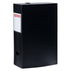 Короб архивный на кнопке 70мм, 800мкм, Calligrata пластик, разборн, чёрный