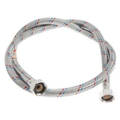 Подводка гибкая для воды Accoona A492-10, наружная резьба 1/2", 100 cм, нержавеющая сталь