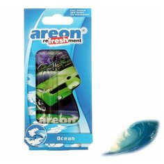 Ароматизатор на зеркало Areon Refreshment гелевый, океан 704-025-910
