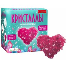 Набор для экспериментов фигурный кристалл «Сердце красное» Бумбарам