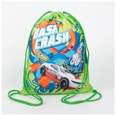 Мешок для обуви, отдел на шнурке, цвет зелёный, Hot Wheels Centrum