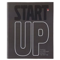 Тетрадь на кольцах, 160 листов в клетку Start Up, твёрдая обложка, глянцевая ламинация, со сменным блоком Альт