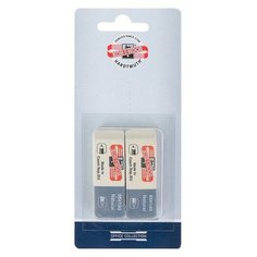 Набор ластиков 2 штуки Koh- I- Noor Sanpearl 6541/40, комбинированный, каучук, блистер