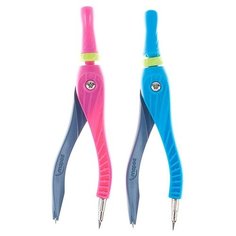 Циркуль пластиковый Maped Kidz Eazy 360*, с грифелем, в дисплее, микс