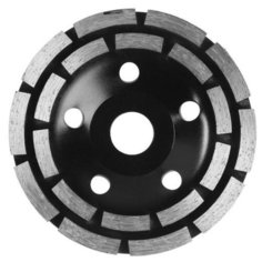 Чашка алмазная зачистная TUNDRA PRO, повышенный ресурс, двухрядная, 125 мм