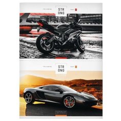 Альбом для рисования А4, 40 листов на скрепке "Техника", обложка мелованный картон, блок 100 г/м2, микс Art Space