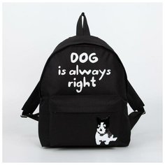 Рюкзак молодёжный, отдел на молнии, наружный карман, цвет чёрный Centrum