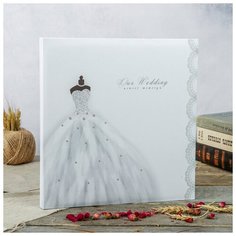 Фотоальбом магнитный 30 листов "Свадебный альбом-1" 31,5x32,5 см Platinum