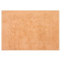 Полотенце для ног жаккард Ножки 50х70 см, кофе с молоком, хлопок 100%, 700г/м2 Алтын Асыр