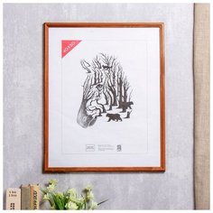 Фоторамка 40х50 см (1701) дерево (пластиковый экран) Зебра