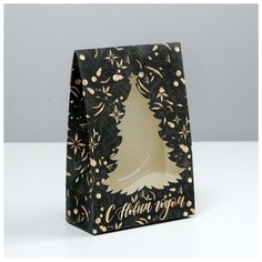 Дарите Счастье Коробка складная Gold, 15 ? 7 ? 22 см