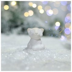 Керамика ручной работы Фигурка- раскраска "Тигр", символ года 2022, под роспись, керамика, 5 см