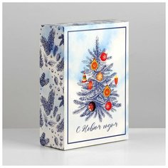 Дарите Счастье Коробка складная «Новогодняя ёлка», 16 ? 23 ? 7.5 см