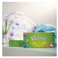Kleenex Носовые платочки бумажные в коробке с бальзамом Balsam, 72 шт