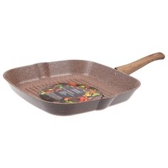 Сковорода-гриль Panairo Barbara BA-27-G, 27х27 см, съемная ручка