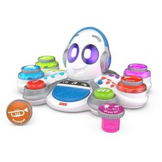 Интерактивная развивающая игрушка Fisher-Price Обучающий Осьминог, FWF90, белый