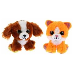 Игрушка мягкая в шаре (собачка, кошка), 10см, Мульти- Пульти