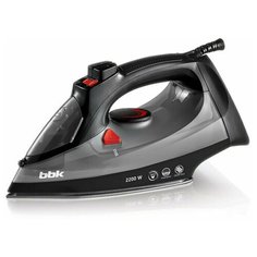 Утюг BBK ISE-2202 black/dark gray (Мощность 2200 Вт, Паровой удар 100г/мин, Длина провода 1,6 м) (ISE-2202 (B/DG))