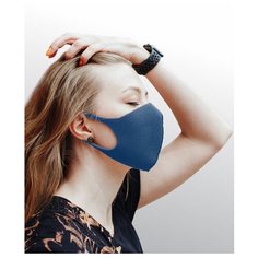 Dizao Маска гигиеническая профилактическая 3D Fashion Mask многоразовая, цвет тёмно- синий (8 г)