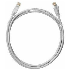 Патч- корд NETLAN EC- PC4UD55B-005- GY-10 U/UTP 4 пары, Кат.5е, 2хRJ45/8P8C, T568B, Molded, PVC, 0.5м, серый, уп- ка 10шт