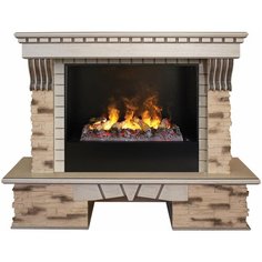 Электрокамин RealFlame Sorento 25,5/26 WT с Cassette 630 3D + вставка