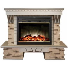 Электрокамин RealFlame Sorento 25,5/26 WT с Moonblaze brass