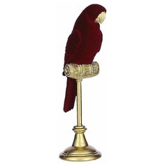 Статуэтка благородный попугай, полистоун, бордовый, 8х28 см, Edelman 1084477