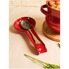 Керамическая подставка для половника De Silva Дистресст ред 28 см