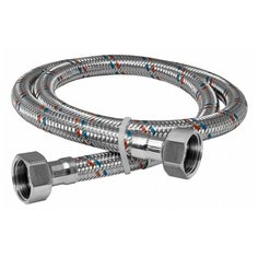 Подводка AQualine 80 см, для воды сталь, гайка-гайка