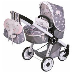80535 Коляска- трансформер для кукол "3в1" с рюкзаком серии Скай, 70 см De Cuevas Toys