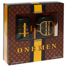 Набор косметический парфюмерный для мужчин One Men (шампунь 250 мл + гель для душа 250 мл) Festiva