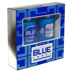 Набор косметический парфюмерный для мужчин Blue Label (шампунь 250 мл + гель для душа 250 мл) Festiva