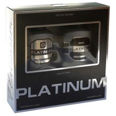 Набор косметический парфюмерный для мужчин Platinum (шампунь 250 мл + гель для душа 250 мл) Festiva