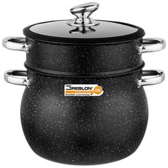 Кастрюля- пароварка AGNESS "Black Marble" диаметр 20 см 5 л