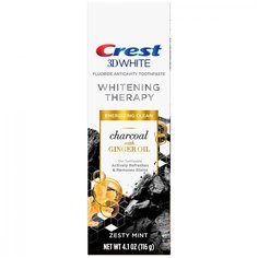 Crest 3D White Whitening Therapy Charcoal With Ginger Oil – Зубная паста 116 грамм