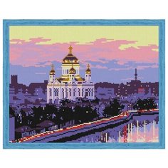 Алмазная мозаика Храм Христа Спасителя (На подрамнике), ТМ Цветной 40x50 см.