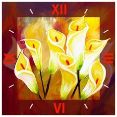 Алмазная мозаика Семейное счастье - алмазные часы, Color KIT 30x30 см.