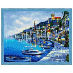 Алмазная мозаика Вечерняя набережная (На подрамнике), ТМ Цветной 40x50 см.
