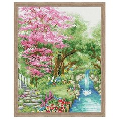 Алмазная мозаика В гостях у весны (На подрамнике), ТМ Цветной 40x50 см.