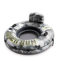 Надувной круг Intex River Run Камуфляж одноместный с сетчатым дном, диаметр 135 см, арт. 56835NP,