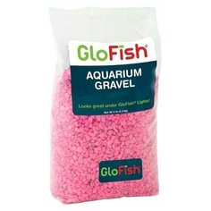 Грунт для аквариума GloFish флуоресцирующий, розовый 2,268 кг