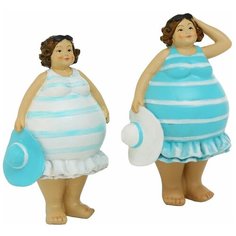 Набор фигурок пляжные близняшки, полистоун, 14 см, 2 шт., Boltze 1019447-набор