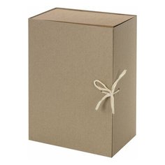 Короб архивный Staff (А4, 240х330мм, 150мм, 2 завязки, переплетный картон) 25шт. (111957)