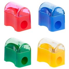 Точилка ручная пластиковая ArtSpace "Сундучок" (1 отверстие, с контейнером) 72шт. (SHP801_2002)