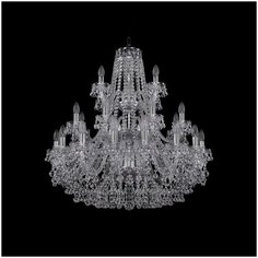 Хрустальная люстра 1409/16+8+4/300/3d Ni Bohemia Ivele Crystal