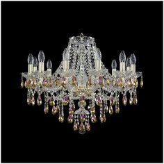 Хрустальная люстра 1415/12/240 G K777 Bohemia Ivele Crystal
